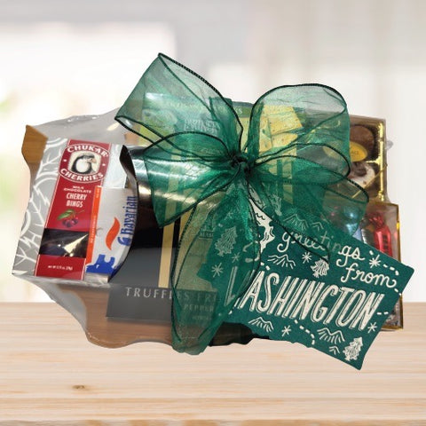 Greetings From Washington © 2025 by Heartwarming Treasures® NW Seattle Gift Basket Same Day Delivery