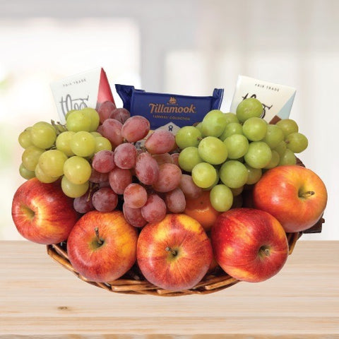 Regular Fresh Fruit Gift Basket © 2025 by Heartwarming Treasures® Picnic Care Package Seattle Gift Basket Same Day Delivery