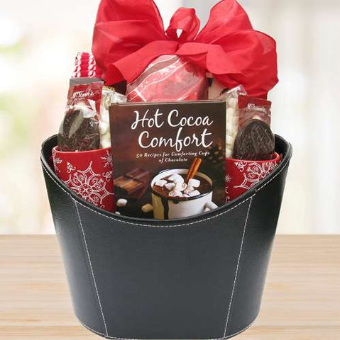 Hot Cocoa and Coffee Holiday Gift Basket © 2021 by Heartwarming Treasures® Seattle Gift Basket Same Day Delivery