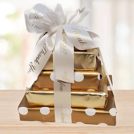 Thank You Gift Tower © 2021 by Heartwarming Treasures® Thank You Gift Basket Seattle Same Day Delivery