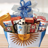 Argentina World Soccer Gift Basket © 2026 by Heartwarming Treasures® Soccer Gift Basket Seattle Same Day Delivery
