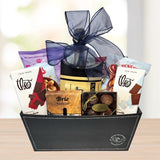 Champagne and Snacks Gift Basket © 2025 by Heartwarming Treasures® Wine Gift Basket Seattle Same Day Delivery