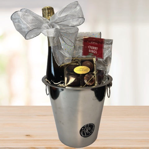 Champagne and Chocolates © 2025 by Heartwarming Treasures® Wine Gift Basket Seattle Same Day Delivery