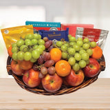 Deluxe Fresh Fruit Gift Basket © 2025 by Heartwarming Treasures® Picnic Care Package Seattle Gift Basket Same Day Delivery