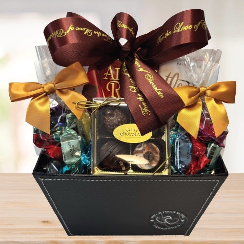 For The Love of Chocolate © 2025 by Heartwarming Treasures® Seattle Gift Basket Same Day Delivery