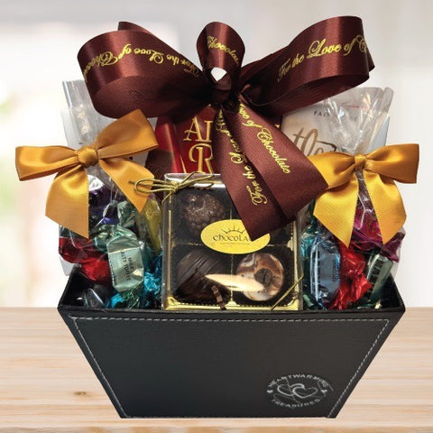 For The Love of Chocolate © 2025 by Heartwarming Treasures® Seattle Gift Basket Same Day Delivery
