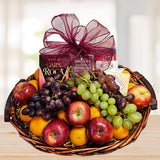 Fresh Fruit Picnic Gift Basket © 2024 by Heartwarming Treasures® Same Day Seattle Delivery