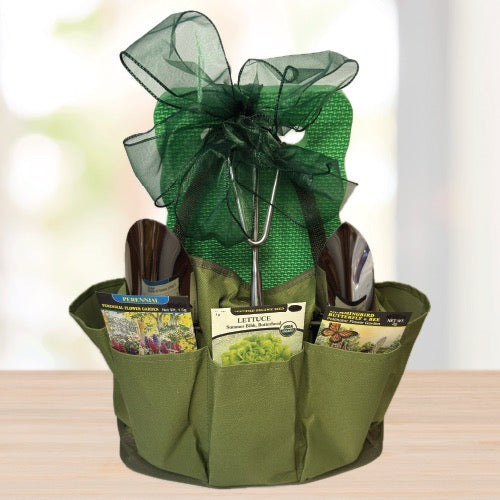 Gardening Gift Basket © 2025 by Heartwarming Treasures® Trowel Seeds Kneeling Pad Seattle Gift Basket Same Day Delivery