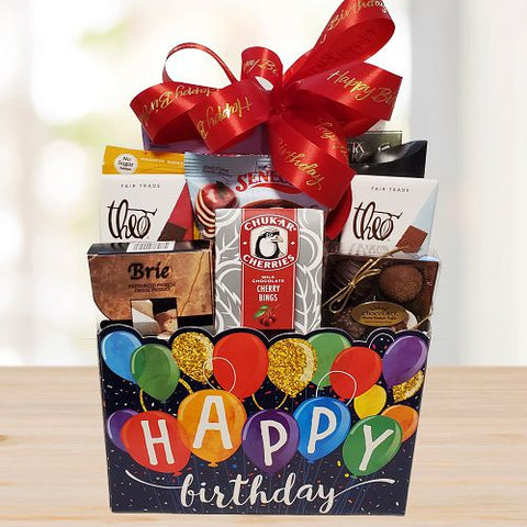 Happy Birthday Gift Basket Deluxe © 2025 by Heartwarming Treasures®