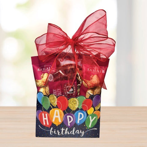 Happy Birthday Gift Basket © 2025 by Heartwarming Treasures® Birthday Gift Basket Seattle Same Day Delivery
