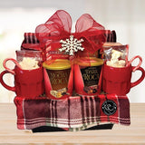 Hot Cocoa Coffee Tea Holiday Gift Basket Seattle Same Day Delivery © 2025 by Heartwarming Treasures®