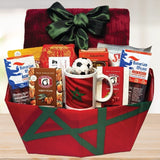 Morocco World Soccer Deluxe Gift Basket © 2025 by Heartwarming Treasures® Soccer Gift Basket Seattle Same Day Delivery