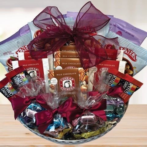 Office Snacks Basket © 2026 by Heartwarming Treasures®  Seattle Gift Basket Same Day Delivery
