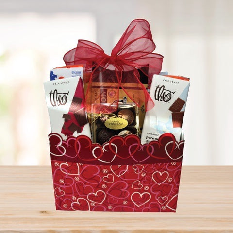 Red Hearts Gift Basket © 2025 by Heartwarming Treasures®