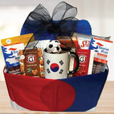 Republic of Koera World Soccer Gift Basket © 2025 by Heartwarming Treasures® Soccer Gift Basket Seattle Same Day Delivery