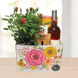 Roses and Rosé Snacks Gift Basket © 2025 by Heartwarming Treasures®