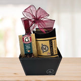Salmon Wine Gift Basket © 2025 by Heartwarming Treasures® Wine Gift Basket Seattle Same Day Delivery