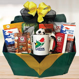 South Africa World Soccer Gift Basket © 2025 by Heartwarming Treasures® Soccer Gift Basket Seattle Same Day Delivery