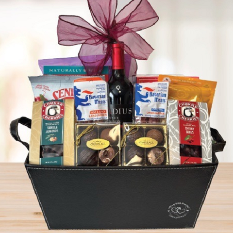 Taste of the NW Wine Gift Basket © 2025 by Heartwarming Treasures® Seattle Gift Basket Same Day Delivery