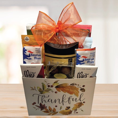 Thankful For You Gift Basket © 2026 by Heartwarming Treasures®
Same-day local delivery and nationwide shipping