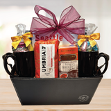 Welcome Home Coffee Seattle Photo book Gift Basket © 2025 by Heartwarming Treasures® Housewarming Gift Basket Seattle Same Day Seattle Delivery