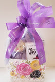 Custom Easter Bunny Chocolates Gift Basket © 2021 by Heartwarming Treasures®