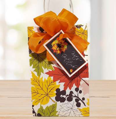 DIY Fall Gift Wrap  Golden Magnolia  Gina Tepper
