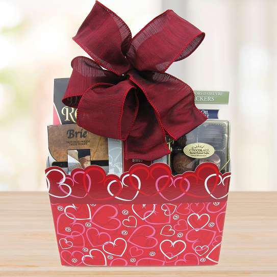Red Hearts Gift Basket © 2020 by Heartwarming Treasures®