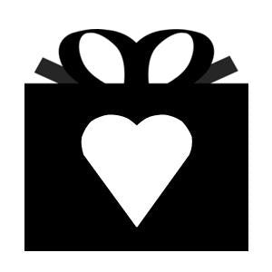Gift Box with White Heart (c) 2016 Heartwarming Treasures®